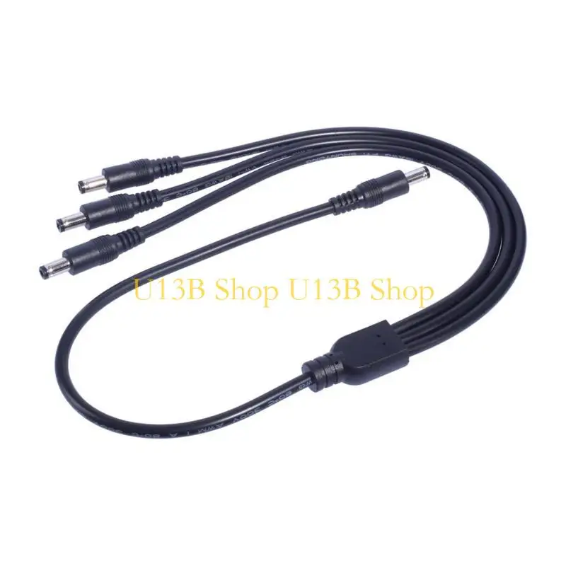 U13B DC5.5x2.1mm Adapters Cord Solar Panel Outdoor Power Wire 1 in 3 Out Cable Line