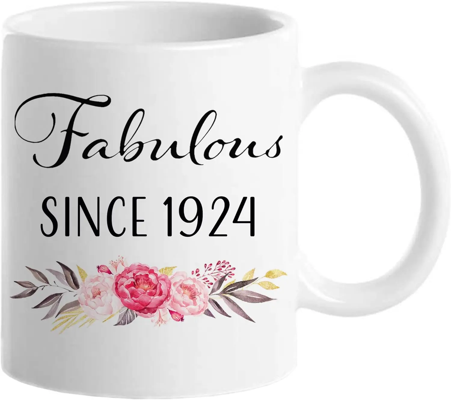 

97th Birthday Gifts for Women, Funny 97 Year Old Gift Coffee Mug, 1924 97th Birthday Mugs for Her, Mom, Aunt, Wife, Friend, Gran