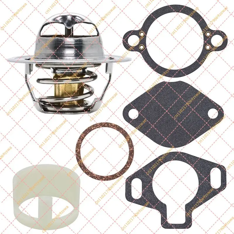 Marine Thermostat Kit 160° With Sleeve For Mercruiser 4.3L 5.0L 5.7L 7.4L 8.2L, OEM 807252Q5 807252T8