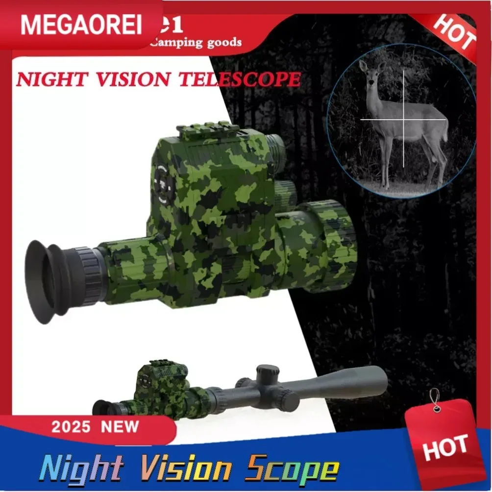 

HuntNEW Megaorei Digital Day Night Hunting Scope Monocular 200-400M Travel Infrared Camcorder Support Photo Video Recording Mult