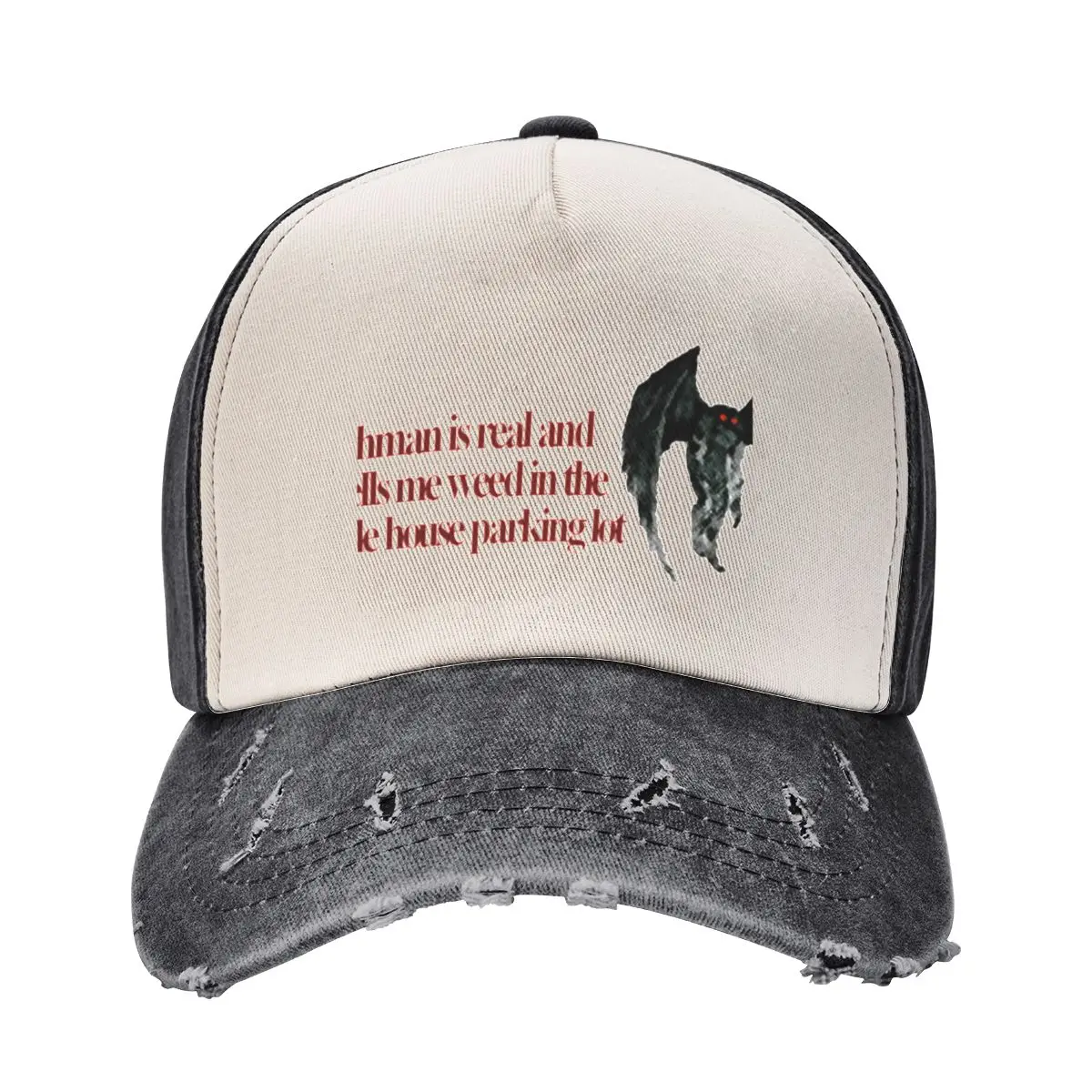 

Mothman is real and Baseball Cap Hip Hop luxury woman cap Golf Hat beach hat Women's Hats 2025 Men's