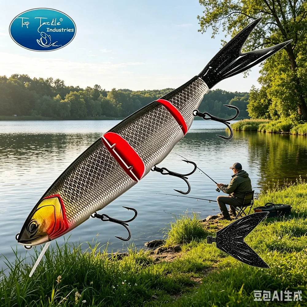 Fishing Fishing tackle Lure Swimbait Jointbait Baits Lures for fishing predator fishing lure pike lures baits 350mm