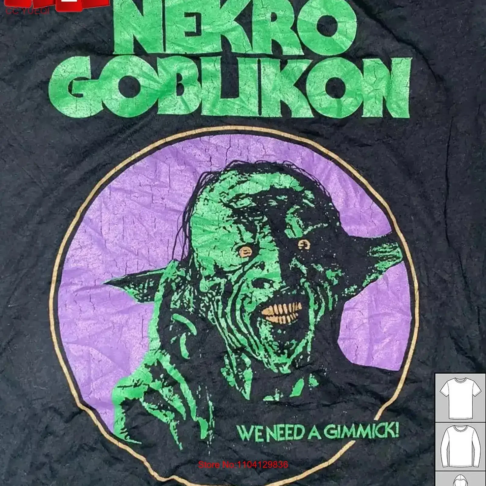Hot Nekrogoblikon Band We Need A Gimmick For Fans S 5XL T Shirt NH317 vintage Washed Slightly Top For Everyday Wear Comfortable