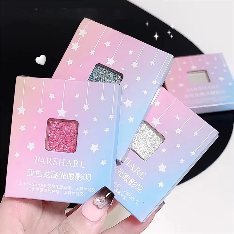 Fard à paupières nacré en diamant, 4 couleurs, scintillant, brillant, durable, éclaircissant, Sexy, coréen, cosmétique pour les yeux