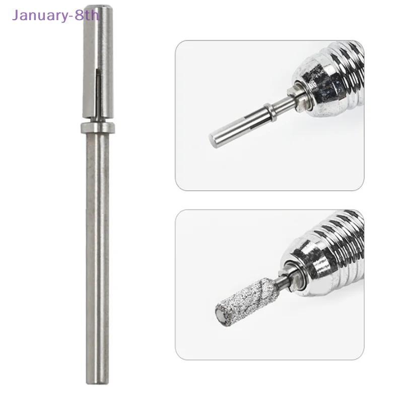 1 pz 3.1mm mandrino Bit per unghie nastri abrasivi in acciaio inox per Manicure carta vetrata anello titolare 3/32 accessori per trapano per unghie