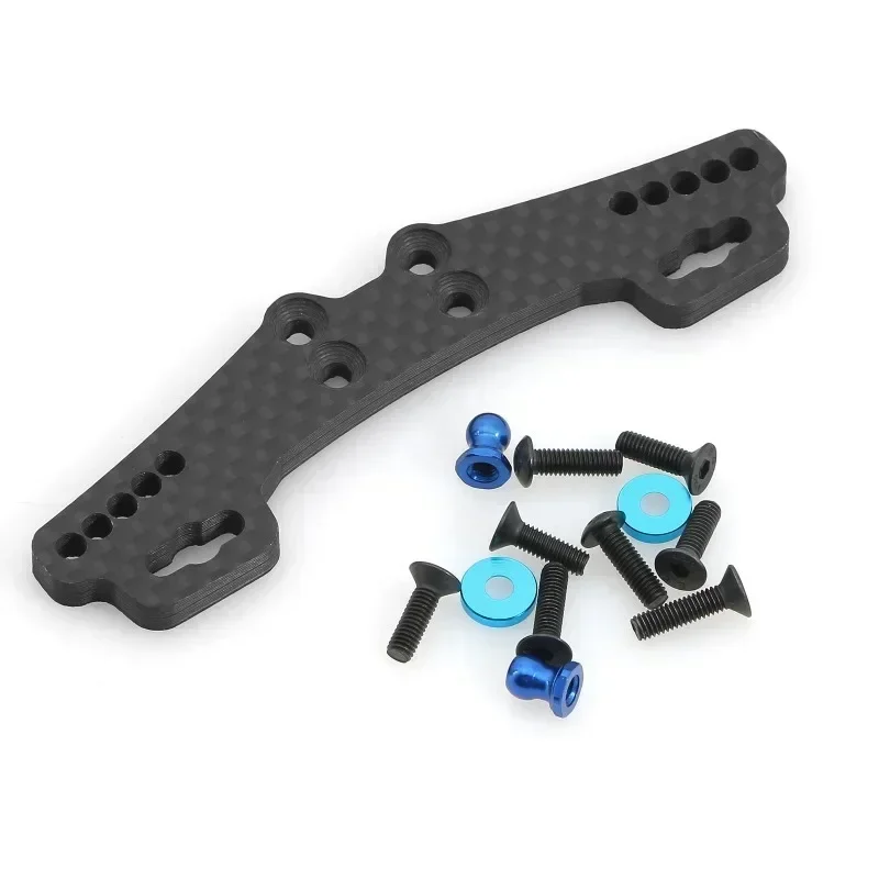 Amortisseur de tour de choc avant et arrière en Fiber de carbone, pièces de mise à niveau pour voiture Tamiya XV01 RC, accessoires
