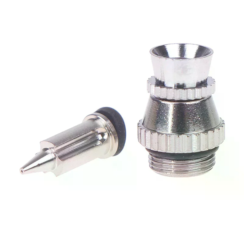 Metal Spray Gun Nozzle Replacement Kit With 0.3mm Tip And Covers, Uncharged Spray Gun Accessories Set