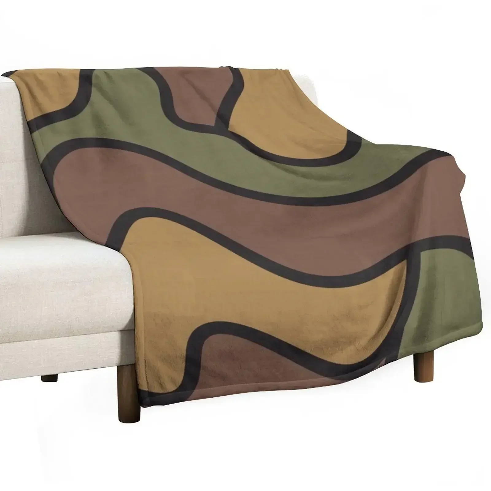 

WW1German Camouflage Throw Blanket Heavy for sofa Hairys Blankets