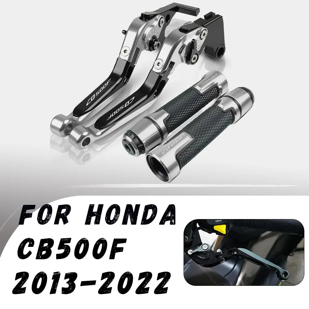 

For Honda CB500F 2013-2022 Motorcycle CNC Folding Brake Clutch Lever Handbrake Handlebar Grip Handle Hand Grips Motorcycle Parts