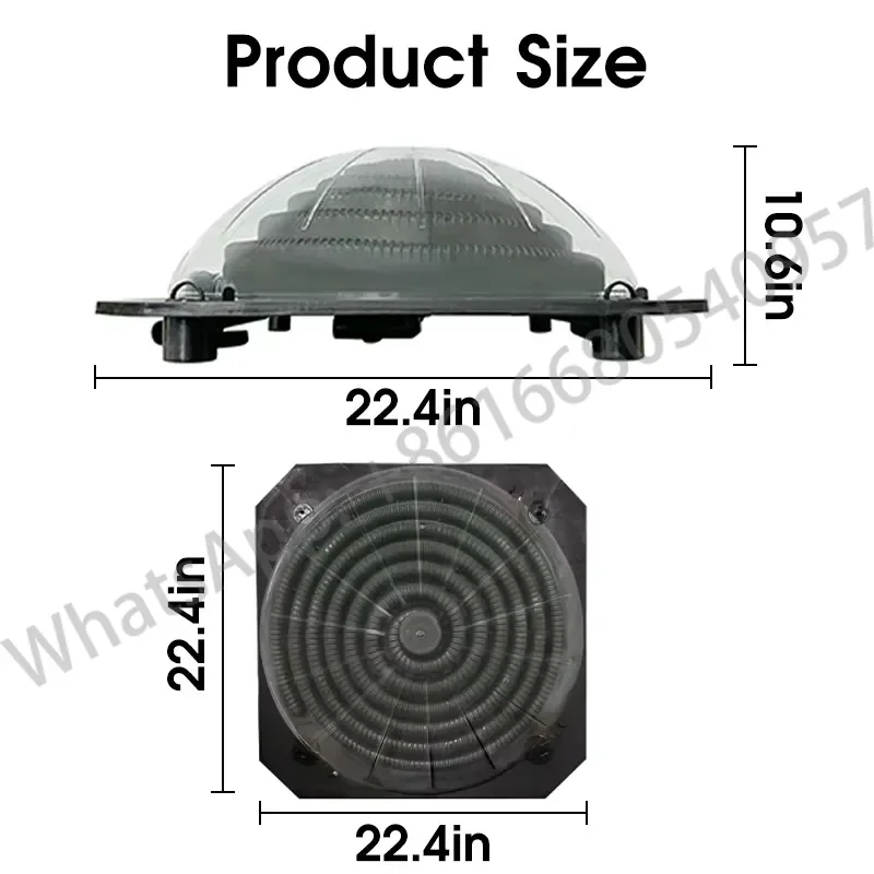 Portable Pool Solar Heating System Pool Heater Controller Swimming Solar Heat Pump Water Heater for Above Ground Pool - view 3