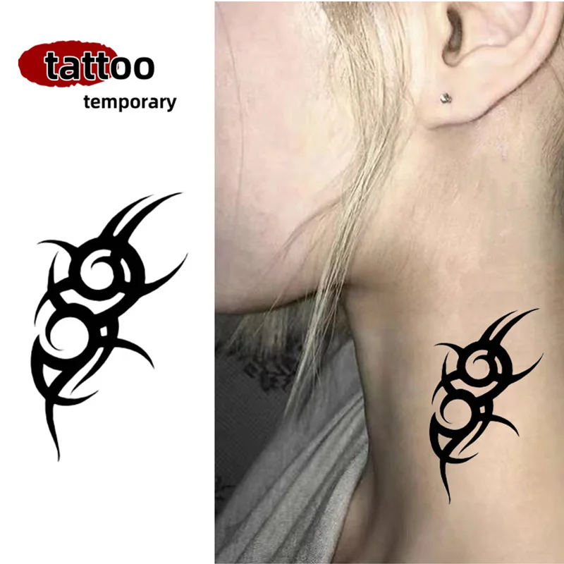 

Временная татуировка-наклейка с тотемом, персонализированный узор, боди-арт для мужчин и женщин, закрывающая шрамы, подходит для рук и ног
