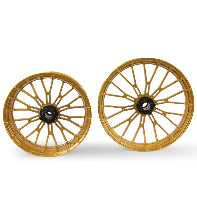 High-End Custom Motorcycle Rims Made In ChinaMotorcycle Wheel Rim Accessories Gold Alloy Front And Back WheelsAlMotorcycle parts