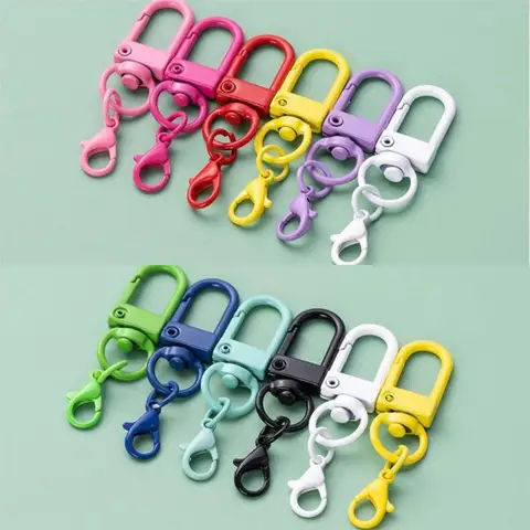 10 개/몫 DIY 쥬얼리에 대 한 랍스터 Matel Clasps와 다채로운 랍스터 걸쇠 후크 키 체인 개 버클 Neckalce 액세서리 만들기