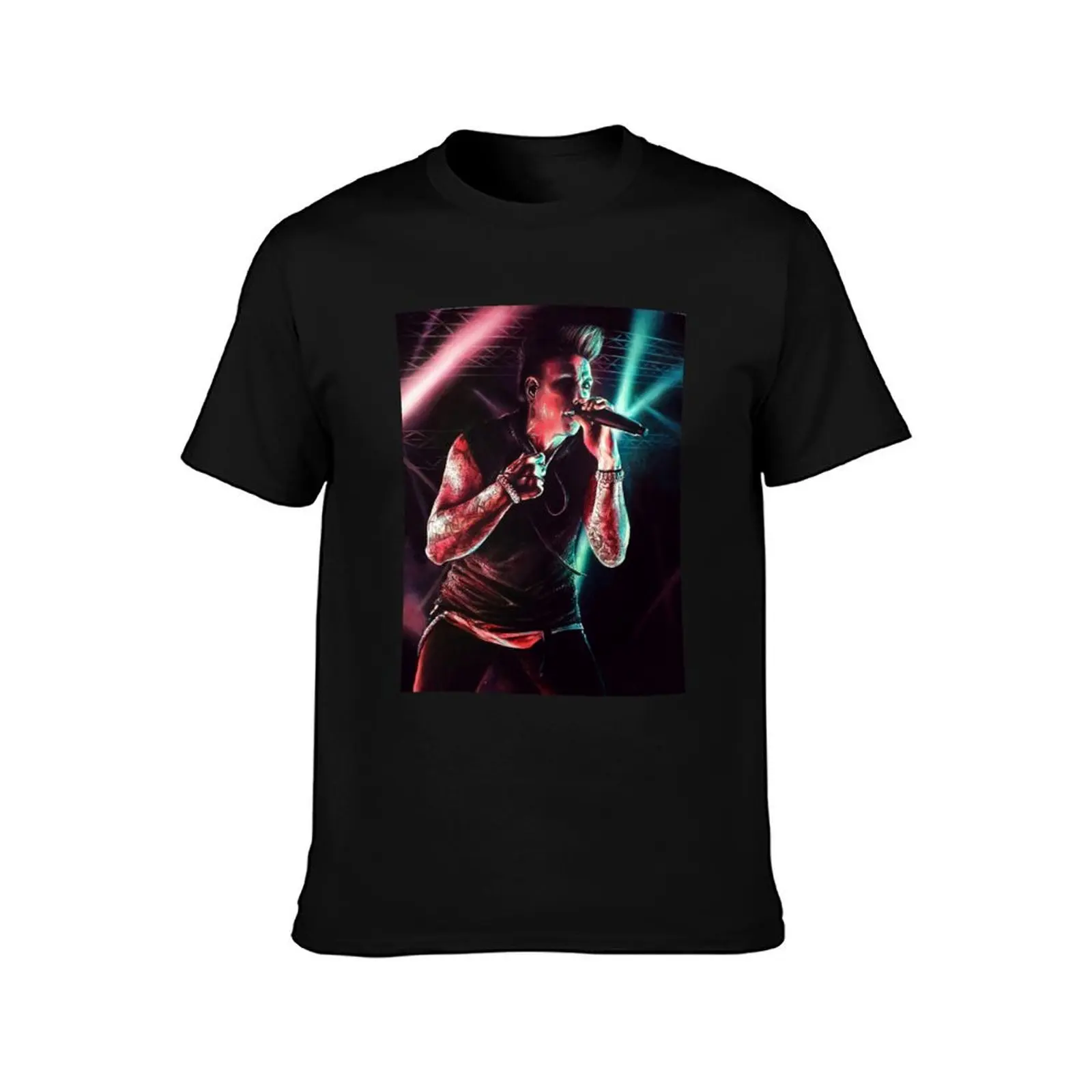 Jacoby Shaddix Papa Roach Fan Art Panic-Graphics T-Shirt Casual Street Style Short Sleeve Tee T-Shirt