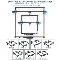 400x420mm 600x600mm Engraving Area Expansion Kit For Laser Engraving Machine Upgrade TTS-25 TTS-55 TTS-10 CNC Wood Engraver