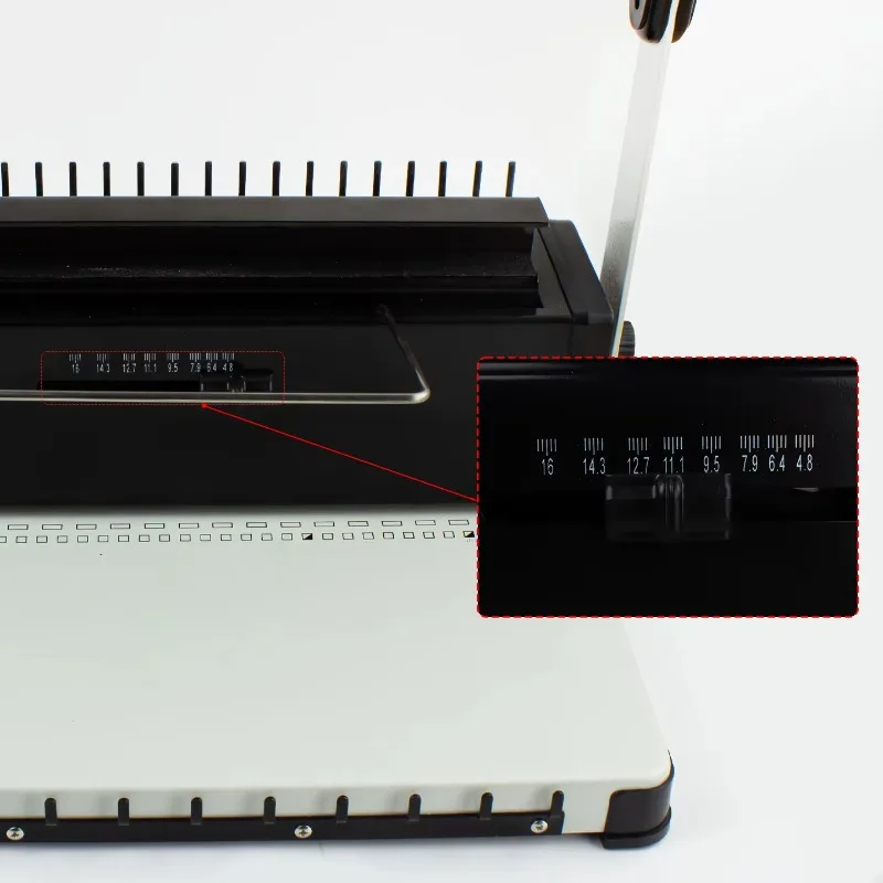 34-hole and 21-hole Iron Ring Binding Machine, Contract and Tender Document Punching Ring Pressing Machine, Double Coil Calendar - view 3