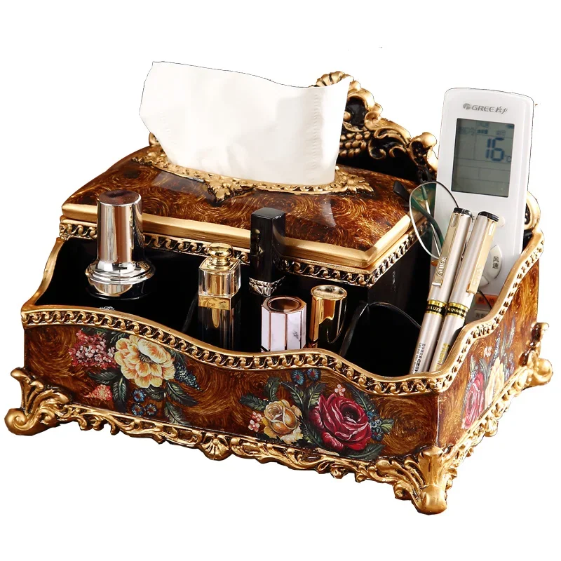 Creative tissue box ornament living room dining table coffee table pumping carton practical decoration multi-functional storage