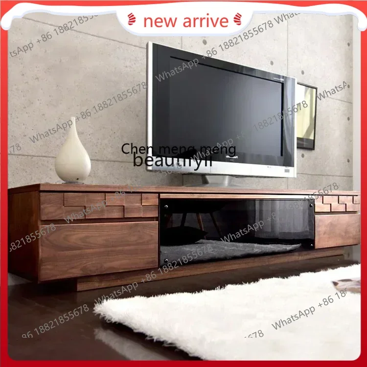 

SS new styleModern simple solid wood storage locker Nordic light luxury living room gla floor cabinetss 7486 ss 7486