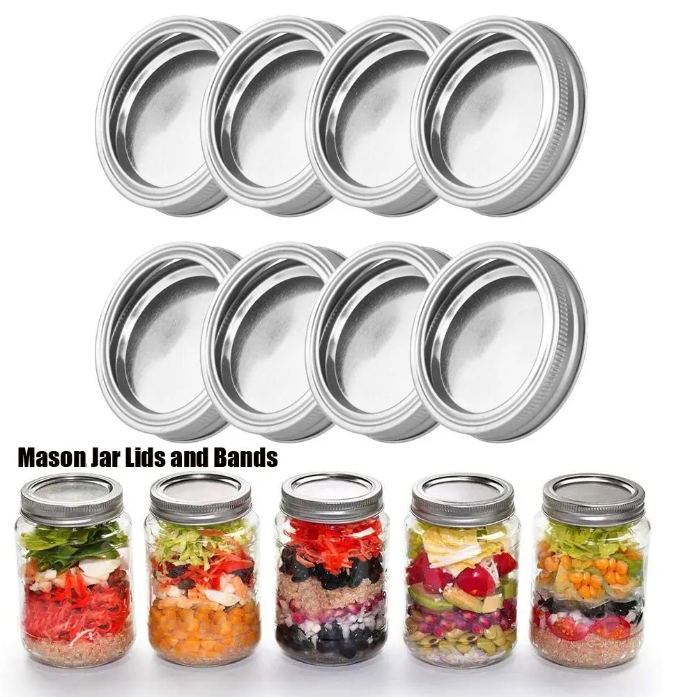 10/20pcs/Pack Canning Lids Leak-Proof Wide Mouth Mason Jar Lids Tinplate Jar Caps Home Food Storage Bands Kitchen Accessories