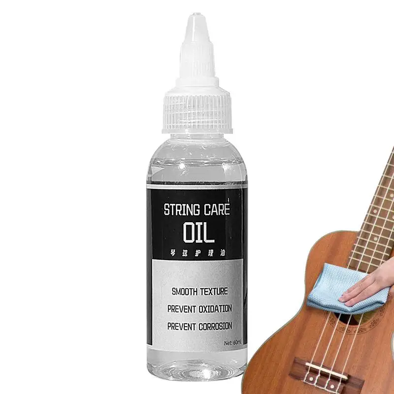 Olio per corde per chitarra Detergente per chitarra Lubrificante Olio per chitarra Detergente per strumenti musicali Olio per la cura della chitarra Olio lubrificante Detergente per corde