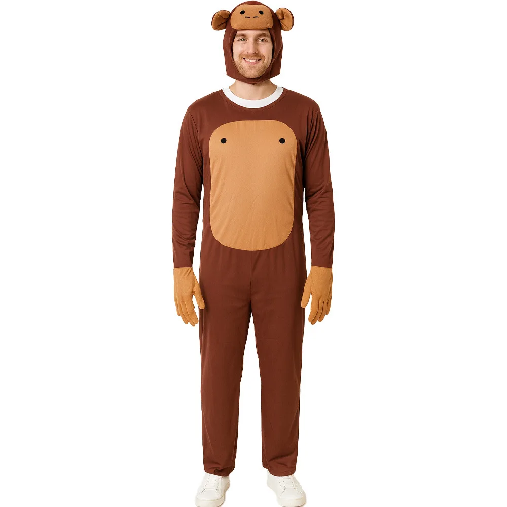 

Взрослый косплей, одежда с изображением животных, обезьяна, сценическое представление, костюм на Хэллоуин, забавный наряд, традиционный китайский фестиваль...