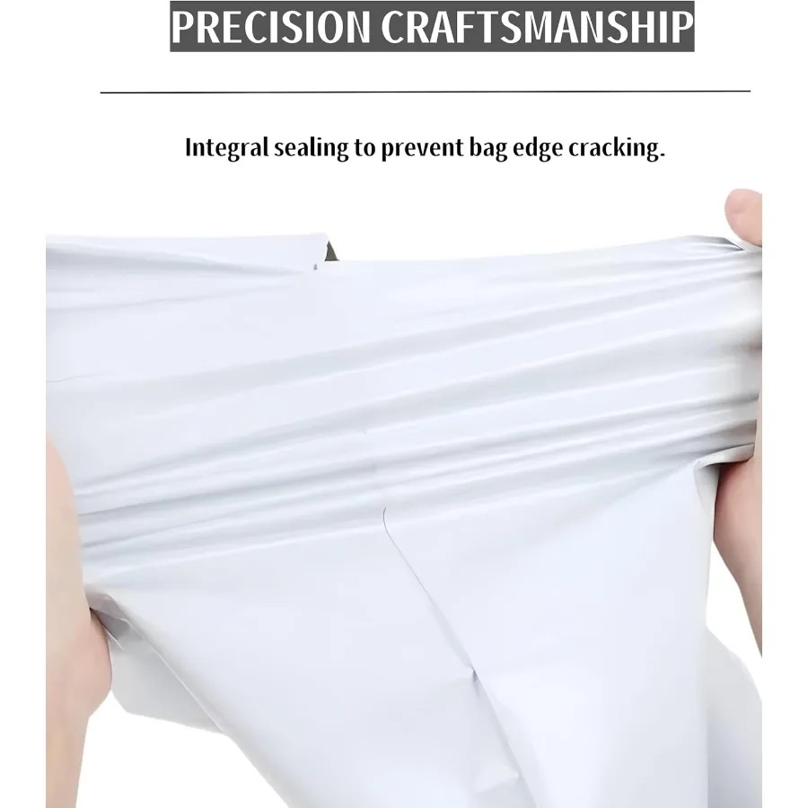 Buste postali in poliestere bianco 11x14,5 pollici Borse autosigillanti impermeabili per spedizione e commercio per abbigliamento e articoli non fragili Confezione da 10