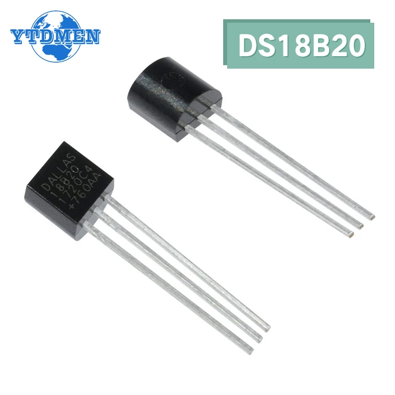 5/10PCS DS18B20 Temperature Sensor 18B20 TO-92 Programmable Digital Thermometer Sensors Chip for Arduino