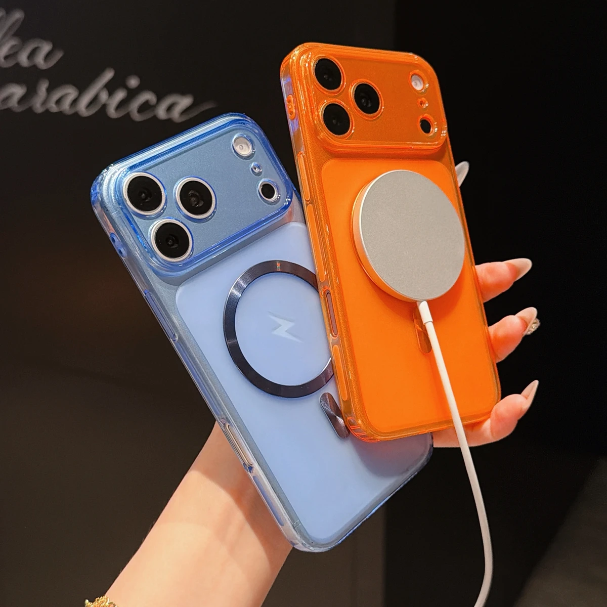クリアライトニング磁気リング付きスマホケース Realme  - Phone Cases Loopy のレビューと価格