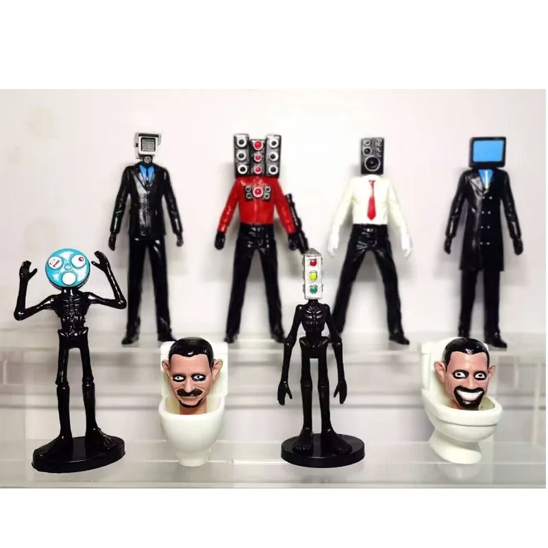 5/6/8/9/10/12/17/24PCS Skibidi Toilet Figure High-quality Action Figure Collection Model Doll Toy Figurine For Kid Birthday Gift