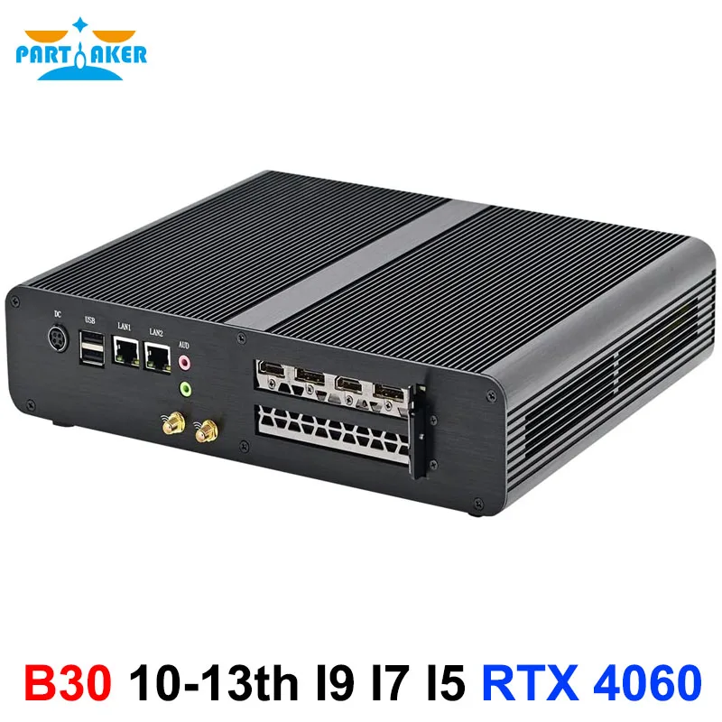 Partaker 8K Mini PC para jogos i7 10870H i9 10980HK i7 12650H i5 13600H i7 13700H RTX 4060 8G DDR5 NVMe Windows 11 Computador de mesa