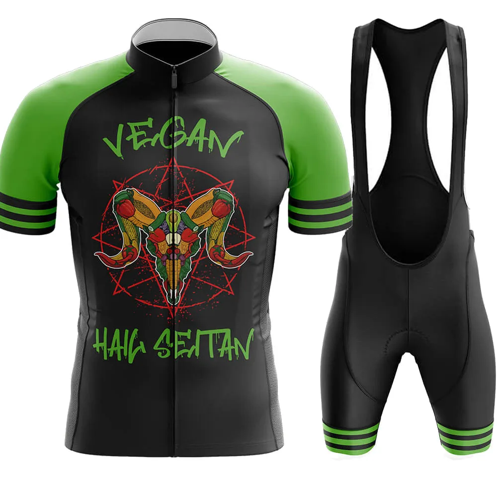Conjunto de Ciclismo Vegano 2026, Divertido, Manga Corta, Ropa de Ciclismo para Hombre, Camiseta de Ciclismo de Carretera, Pantalones Cortos con Tirantes, Ropa de Ciclismo MTB