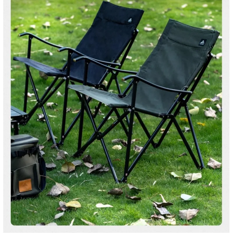 Outdoor carbon fiber snowflake chair folding chair