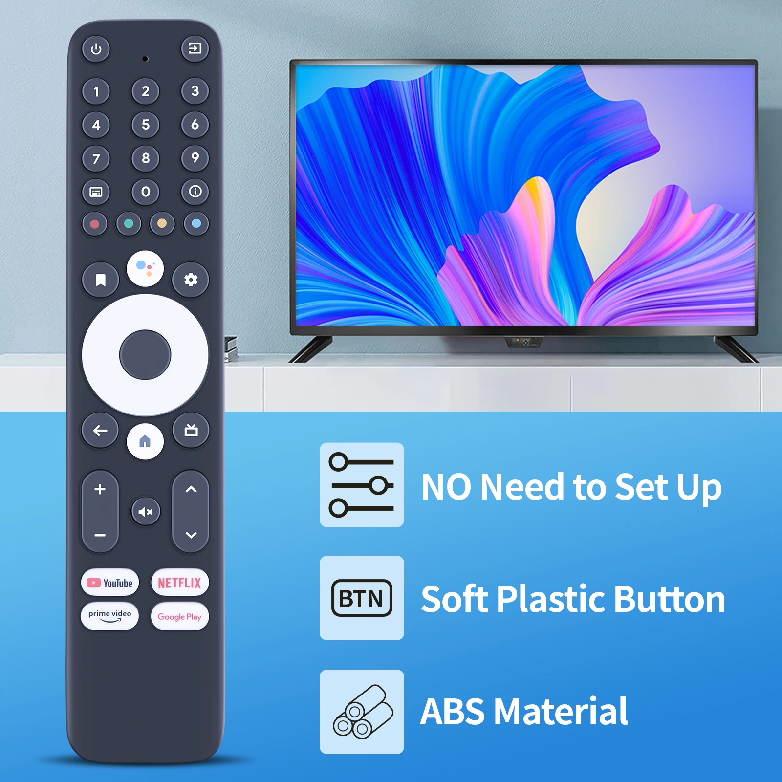 جهاز تحكم عن بعد جديد مناسب لـ SRT 420 DVB-T2 H.265 Homatics BIG R-C-OHS-C009 القوي