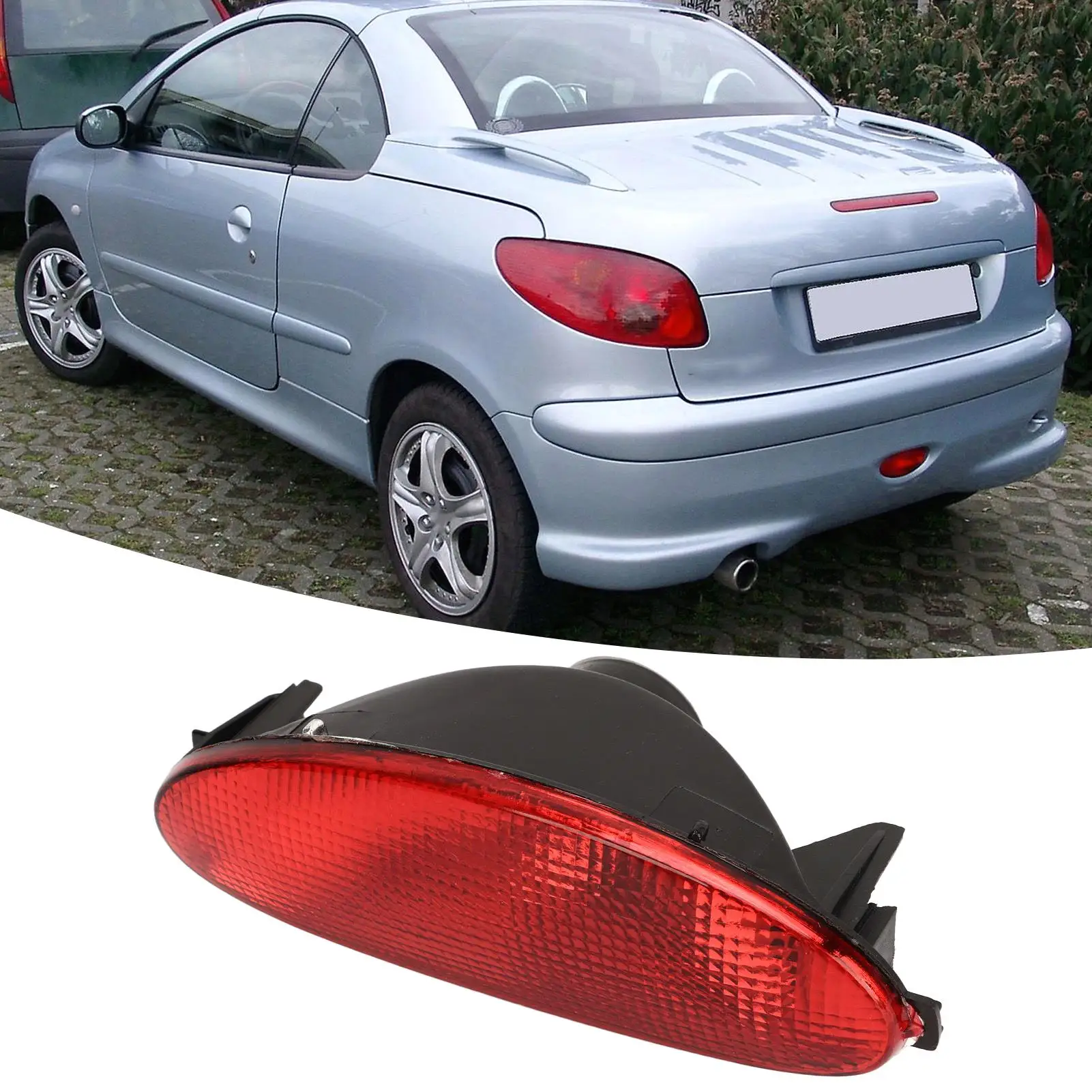 Fendinebbia posteriore 6351K5 Basso consumo energetico Alta luminosità Sostituzione duratura per Peugeot 206 20 cc 206 Hatchback