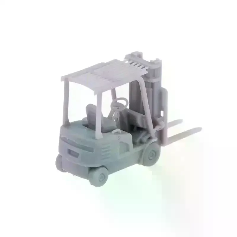 /GJ/Scale Forklifts & Lift Trucks MODEL KIT Realistic Construction Vehicle Toy Mini Engineering Car Forklift Model 1/144