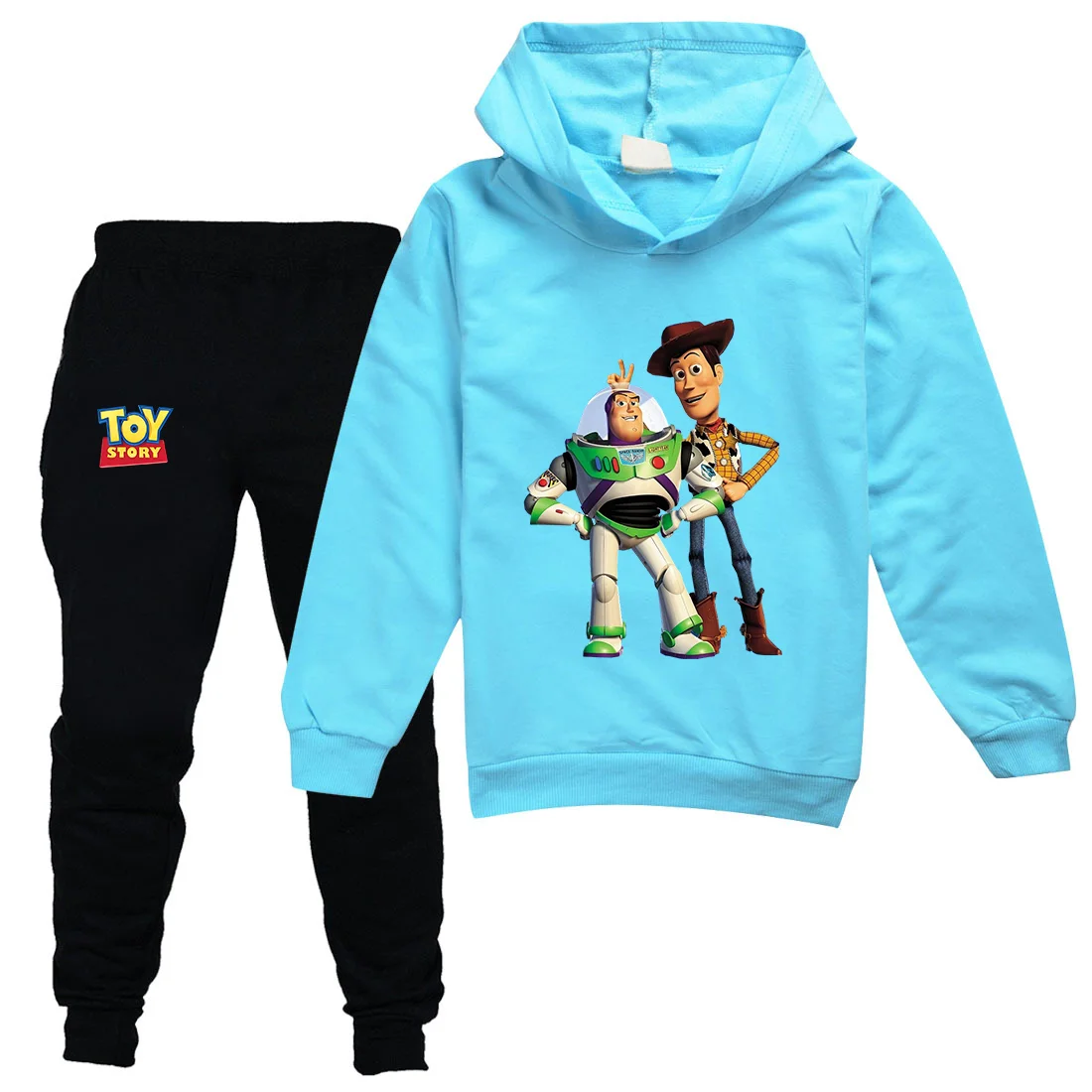 

Disney Toy Story Buzz Lightyear Boys Girls Casual Thin Hoodies Pants Children Outerwear Clothing Sets Kids Sportswear Suits