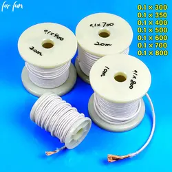 For Fun 0.1MM 300/350/400/500/600/700 Strands Mining Machine Antenna Litz Wire Multi Strand Polyester Wrapped Thread Copper Wire