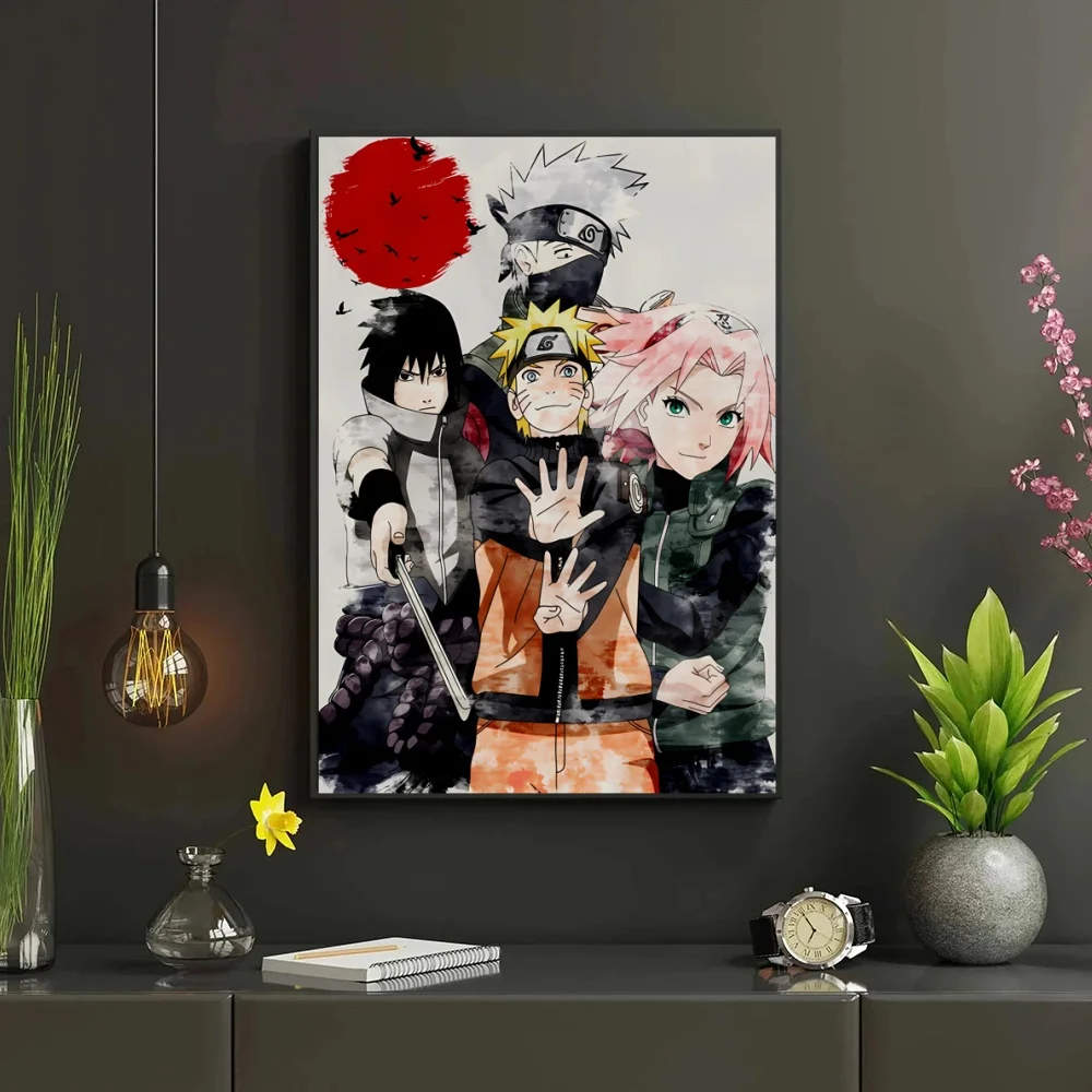 Canvas HD Prints NARUTO Uchiha Sasuke Home Room Painting Kid Action Figures Children\'s Bedroom Decor Birthday Gifts Hanging
