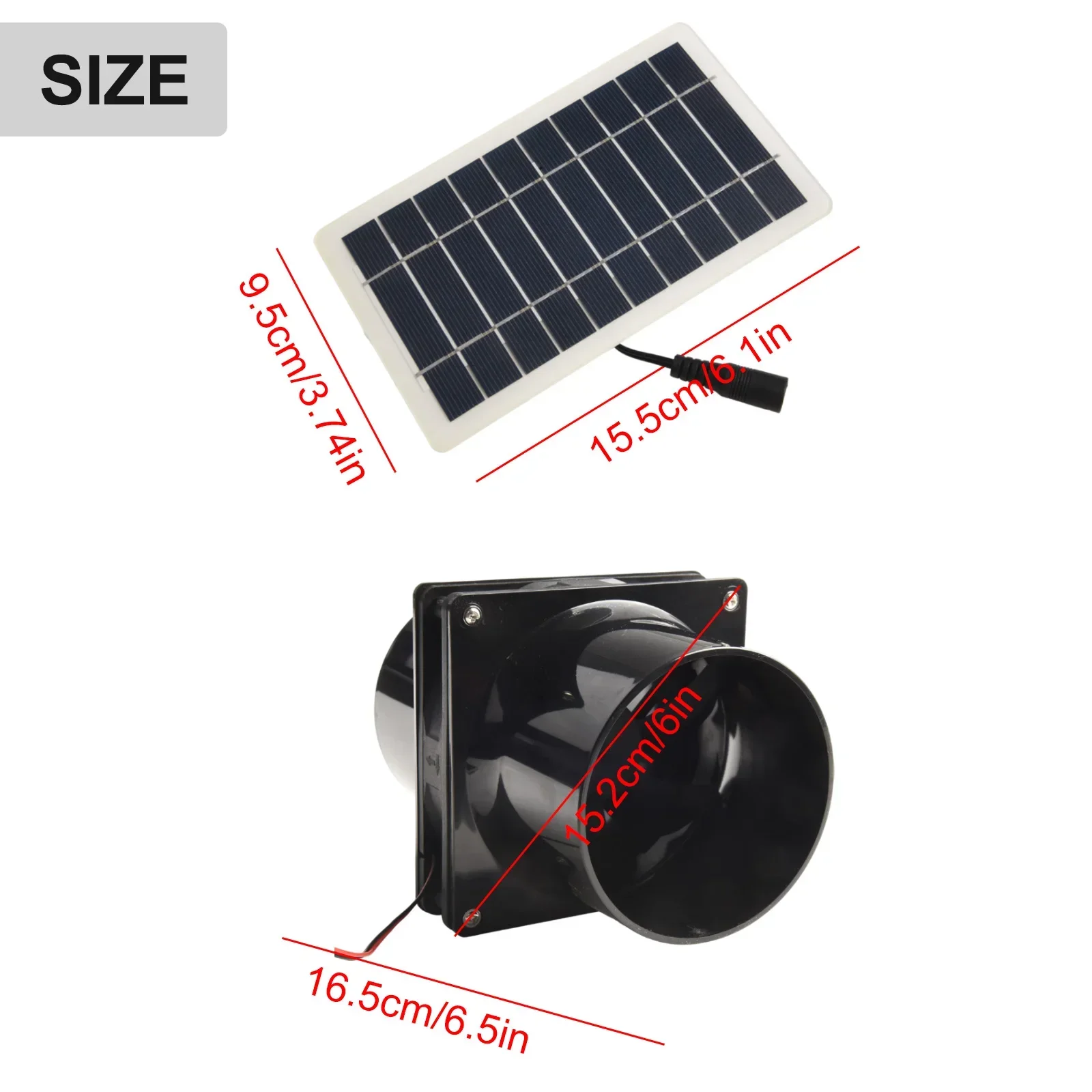 Fan Exhaust Fan Exhaust Fan Electrical Consumption Package Content Pet House Solar Panel Solar Power Solar Power Fan
