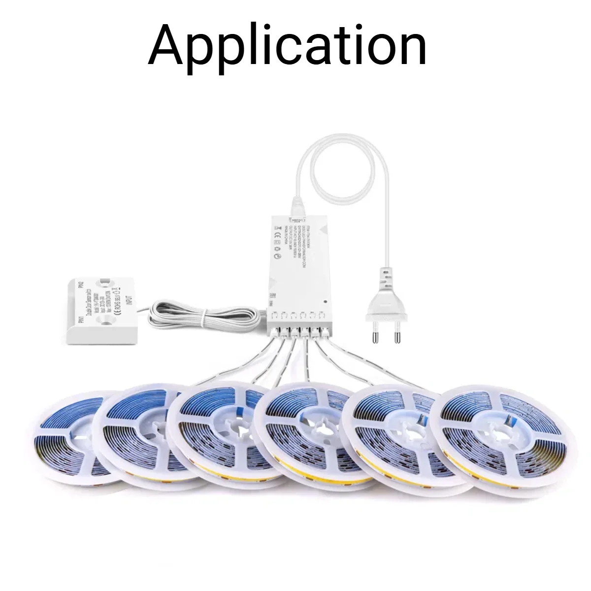 LED Supply Converter DC12V Lighting Drivers Transformer with 4-10PCS Dupont Ports,Door Double Side Proximity Sensing Swtich