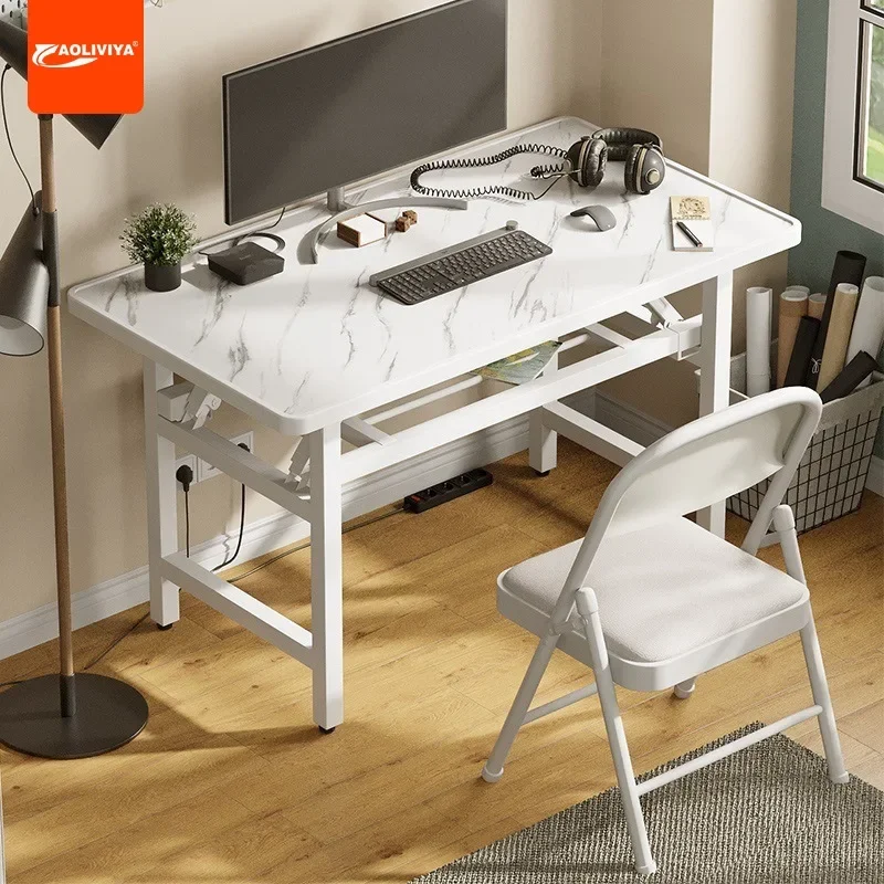 AOLIVIYA Installation-free Learning Computer Desk Desktop Simple Desk Foldable Simple Bedroom Writing Desk Household Table