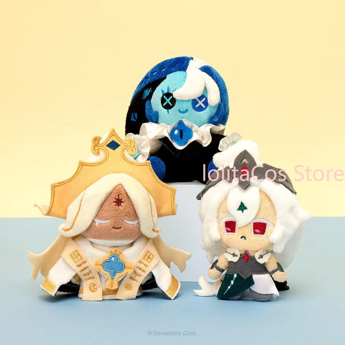 Оригинальная официальная плюшевая игрушка Cookie Run: Kingdom Shadow Milk Cookie Pure Vanilla Cookie, кавайный аниме-кулон, подарок на день рождения или Рождество.