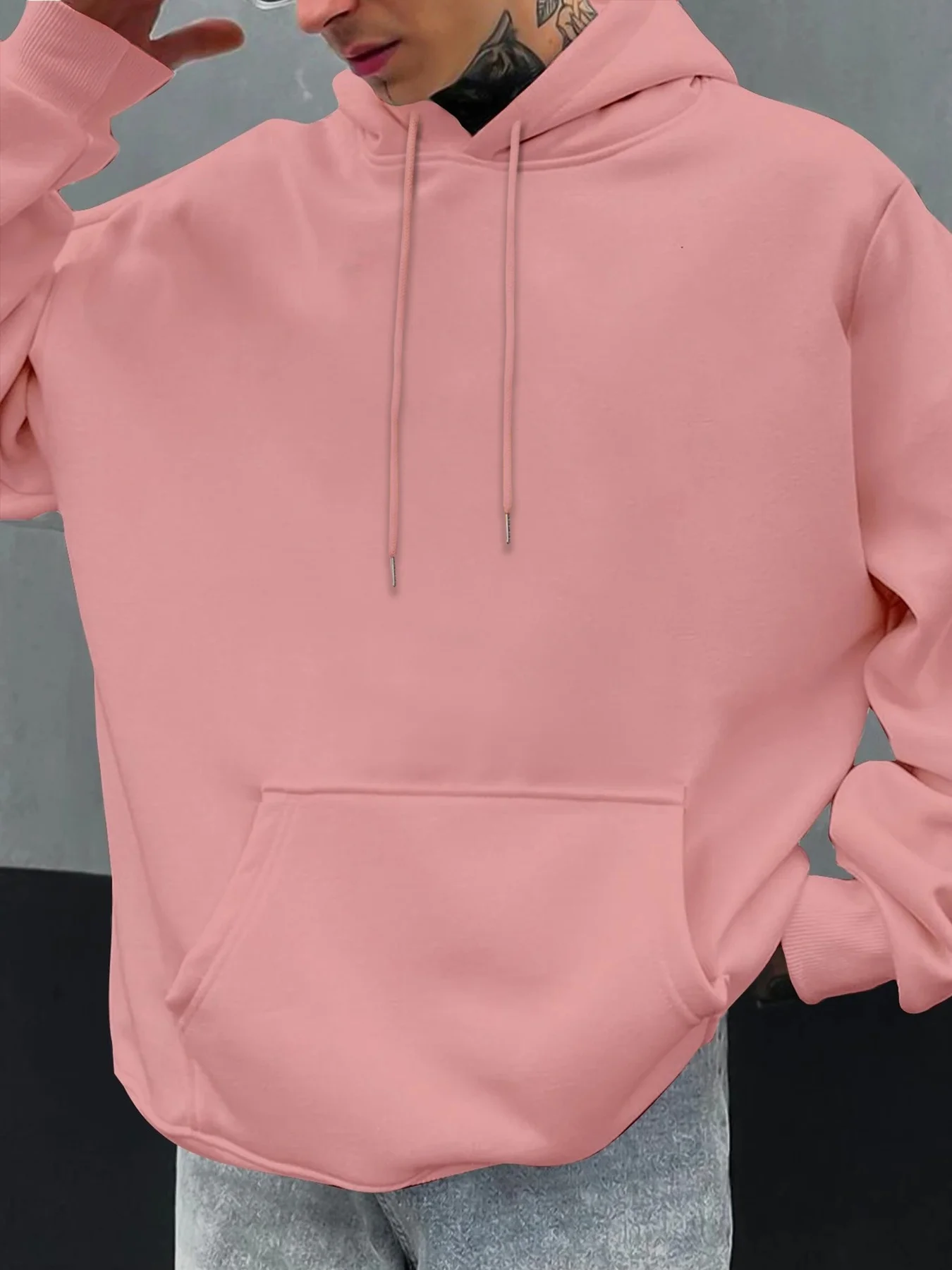 Herren Ästhetischer Engel-Hoodie Hip-Hop Sport Streetwear Gesegneter Vintage Cherub-Print Lässiger Loser Pullover Sweatshirt Oberteil – Detail 12