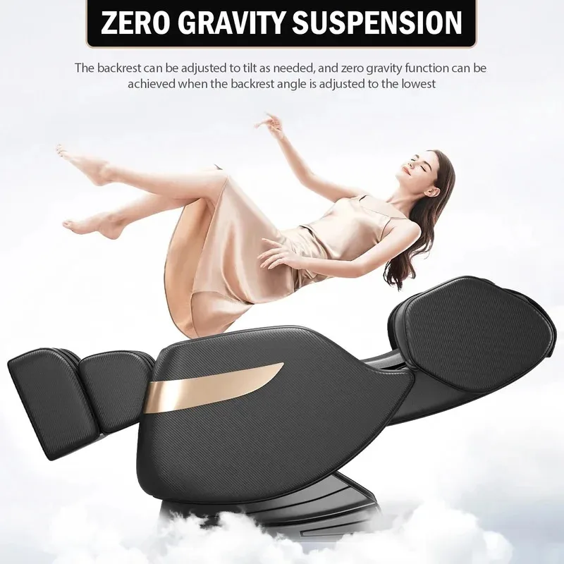 

2025 8D массажное кресло для всего тела с нулевой гравитацией, растягивающийся ролик для глубокой релаксации мышц тканей для домашнего офиса