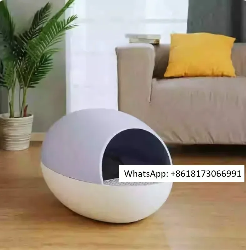 

Умный полностью автоматический туалет для кошек с защитой от разбрызгивания, электрический самоочищающийся лоток для кошачьего туалета с лопаткой