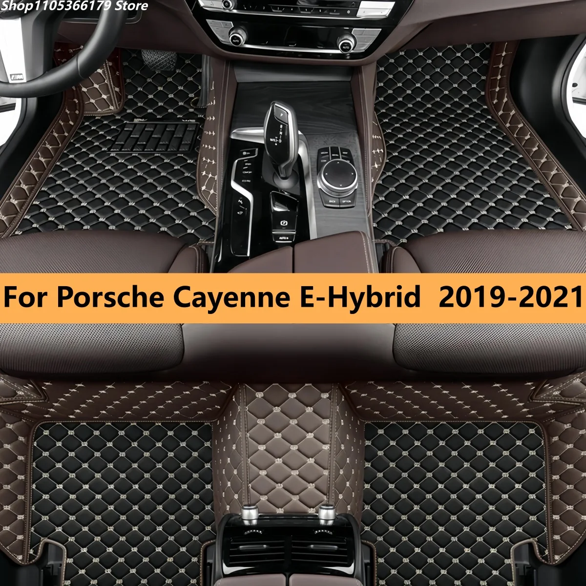 

Car Floor Mats For Porsche Cayenne E-Hybrid 2019 2020 2021 Car Leather Carpet Pads Auto Full Set Foot Mat Rugs