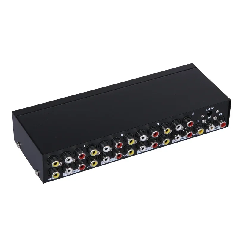 AV Splitter 1x8 1 in 8 Out RCA Screen Audio Video Splitter Vs AV Switcher 8x1  for Wii PS2 PS4 Xbox STB DVD Speaker Amplifier TV view 4
