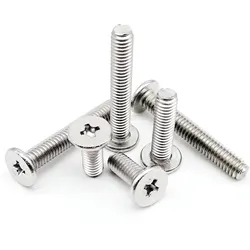 Cross Phillips Ultra Thin Super Low Flat Wafer Head Bolt Screw CM M1.4 M1.6 M2 M2.5 M3 M4 M5 M6 A2-70 304 Stainless Steel