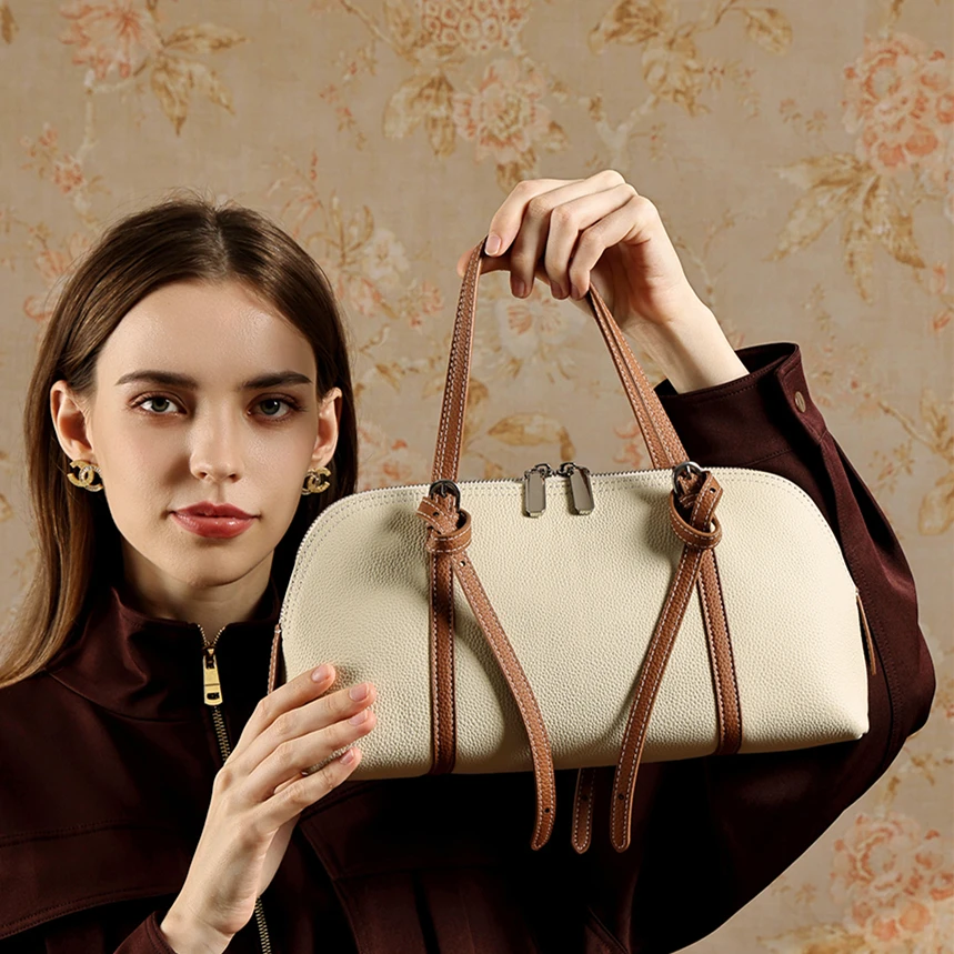 Luxury Cowhide Underarm Shoulder Bag 2