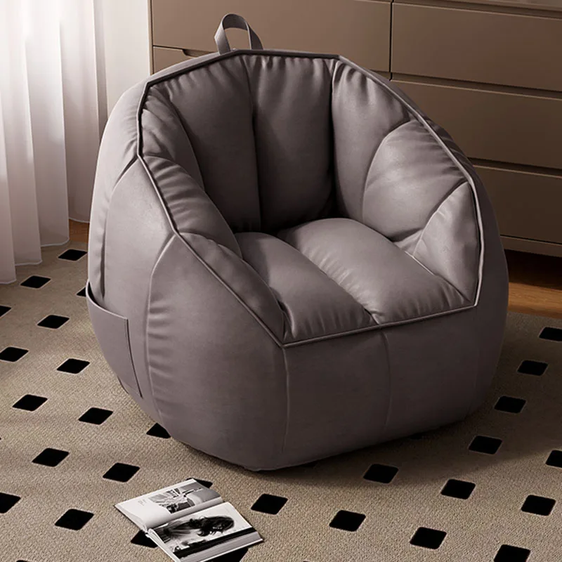 Dashdeals Small Bean Bag Sofa Black Adults Comfort Recliner Bean Bag Sofa Lazy Waterproof Asientos Inflables Garden Furniture